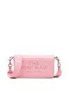 Marc Jacobs The Mini Leather Logo Crossbody In Nude & Neutrals