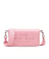 Marc Jacobs The Mini Leather Logo Crossbody In Pink