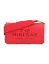 Marc Jacobs The Mini Grained Leather Crossbody Bag In True Red