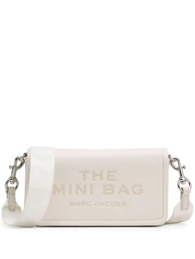Marc Jacobs The Leather Mini Cotton Cross-body Bag In White Leather