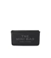 Marc Jacobs Mini Black Crossbody Bag With Engraved Logo In Schwarz