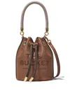 Marc Jacobs The Leather Mini Bucket Bag In Brown
