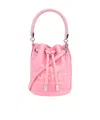 Marc Jacobs The Micro Leather Bucket Bag In Pink