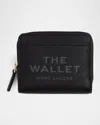 Marc Jacobs Women The Leather Mini Compact Wallet In Black