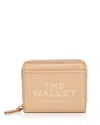 Marc Jacobs The Leather Mini Compact Wallet In Camel