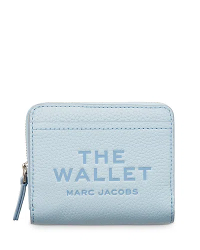 Marc Jacobs The Leather Mini Compact Wallet In Cloud Blue | ModeSens
