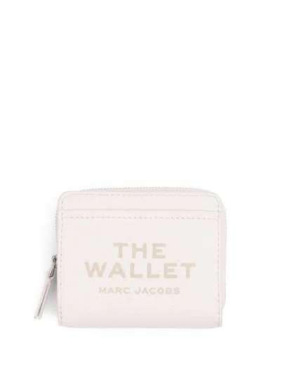 Marc Jacobs The Leather Mini Compact Wallet In Cotton