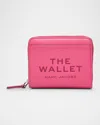 Marc Jacobs The Leather Mini Compact Wallet In Pink