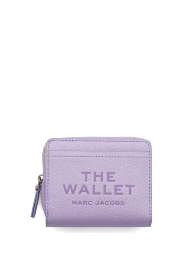 Marc Jacobs The Leather Mini Compact Wallet In Wisteria