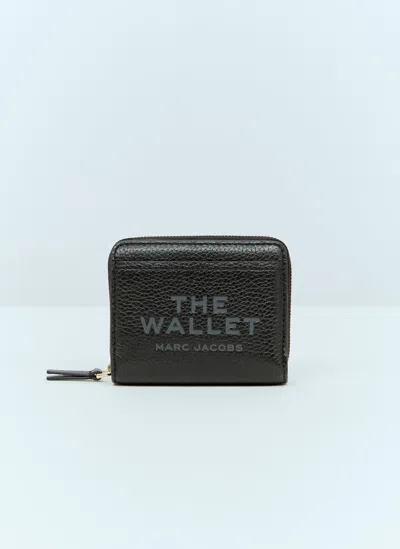 Marc Jacobs The Leather Mini Compatct Wallet In Black