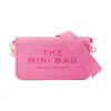 Marc Jacobs The Leather Mini Crossbody Bag In Pink