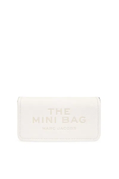 Marc Jacobs The Leather Mini Crossbody Bag In Bianco