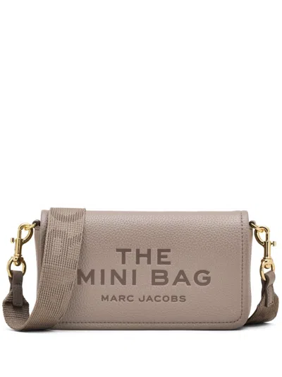 Marc Jacobs The Mini Bag Leather Crossbody In Dove