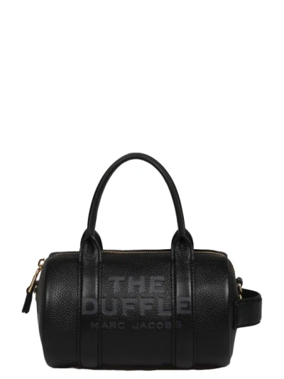 Marc Jacobs The Leather Mini Duffle Bag In Black
