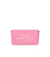 MARC JACOBS MARC JACOBS  THE LEATHER MINI PETAL PINK CROSSBODY BAG