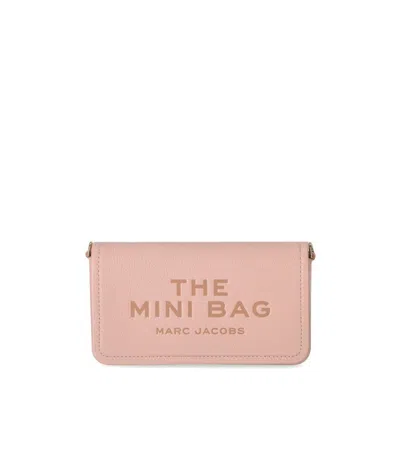 Marc Jacobs The Leather Mini Rose Handbag In Pink