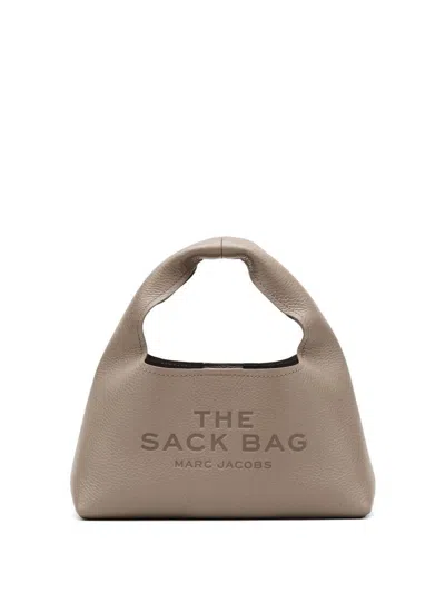 Marc Jacobs The Mini Sack Leather Tote Bag In Grey
