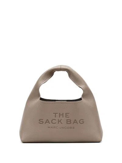 Marc Jacobs The Sack Mini Leather Hobo Bag In Silver