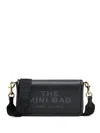 Marc Jacobs The Leather Mini Shoulder Bag In Black