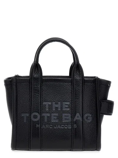 Marc Jacobs The Leather Mini Tote Bag In Black
