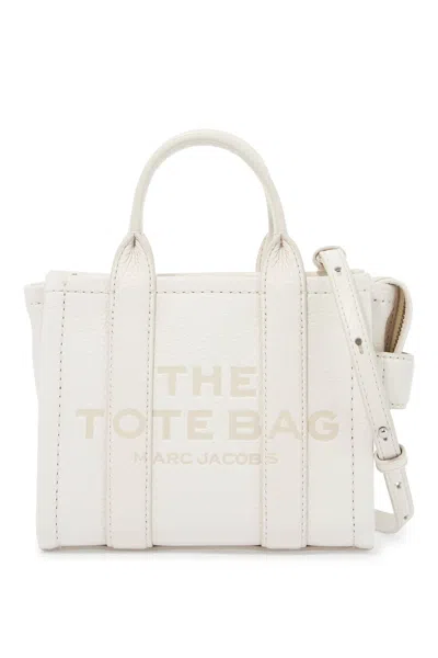 Marc Jacobs The Leather Mini Tote Bag In White