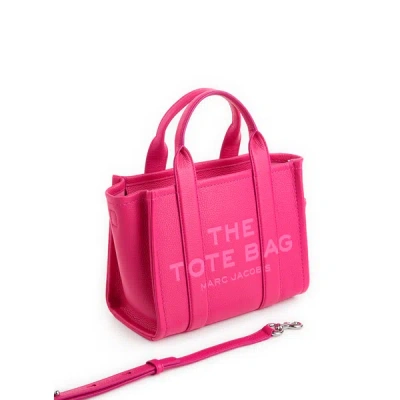 Marc Jacobs The Leather Mini Tote Bag In Pink