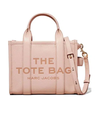 Marc Jacobs The Leather Mini Tote Bag In Pink