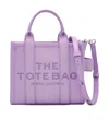 Marc Jacobs The Leather Mini Tote Bag In Purple