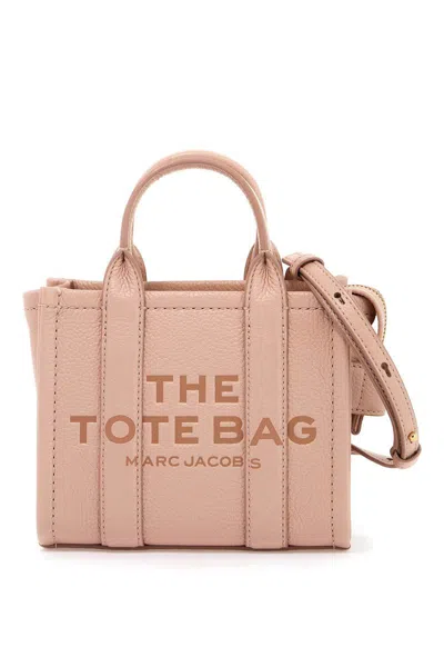 Marc Jacobs The Leather Mini Tote Bag In Rosa