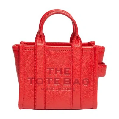 Marc Jacobs The Leather Mini Tote Bag In True_red