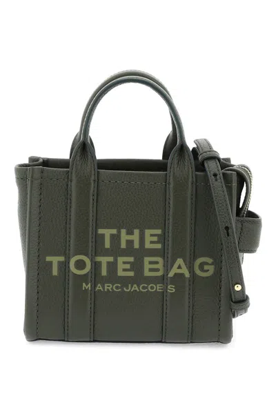 Marc Jacobs The Tote Mini Leather Tote Bag In Verde