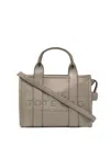 Marc Jacobs The Leather Mini Tote Cement Bag In Neutral