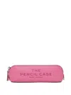 Marc Jacobs The Leather Pencil Case In Pink