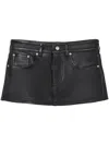 Marc Jacobs Leather Skort In Black