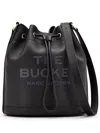 Marc Jacobs The Leather Shoulder Bucket Bag In Black