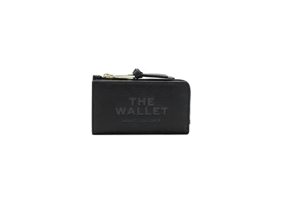 Marc Jacobs The Leather Slim Wallet Wallet Handbags Black: One Size