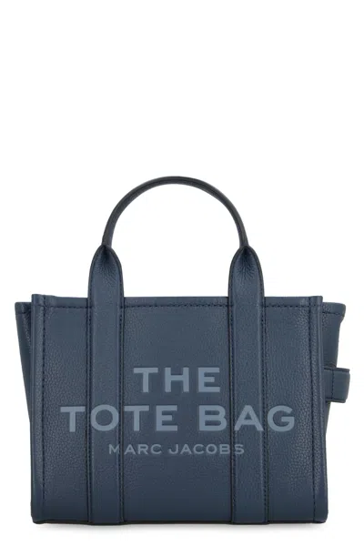Marc Jacobs Small Leather The Tote Bag In Blue