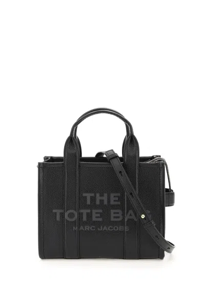 Marc Jacobs The Small Tote Leather Bag In Black
