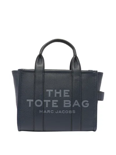 Marc Jacobs The Leather Small Tote Bag In Blue