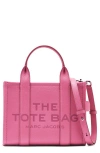 Marc Jacobs The Leather Small Tote Bag In Bow Pink