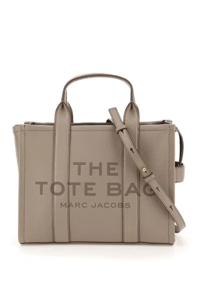 Marc Jacobs The Leather Small Tote Bag In Grey