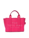 Marc Jacobs 'the Mini Tote Bag' Fuchsia Shoulder Bag With Logo In Color Carne Y Neutral