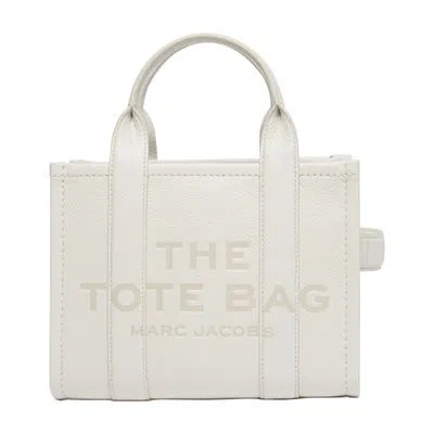 Marc Jacobs The Leather Small Tote Bag In White