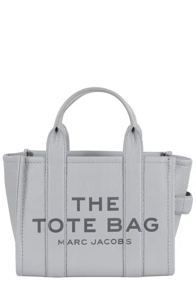 Marc Jacobs The Leather Small Tote Bag In Gray