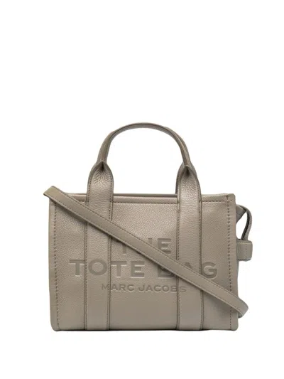 Marc Jacobs The Leather Small Tote Bag In Gray