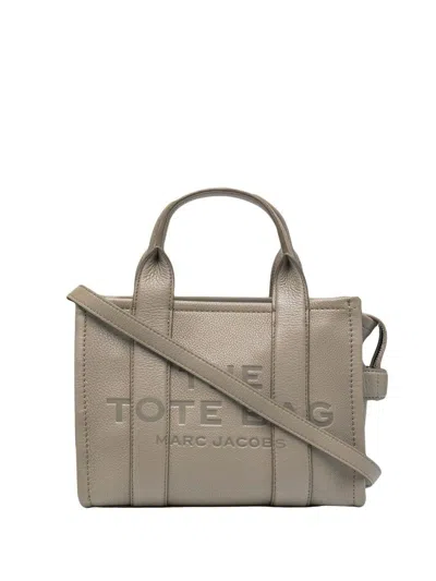 Marc Jacobs The Leather Small Tote Bag In Grey