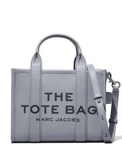 Marc Jacobs The Leather Small Tote Bag In Grey