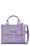 Marc Jacobs The Leather Small Tote Bag In Lilac