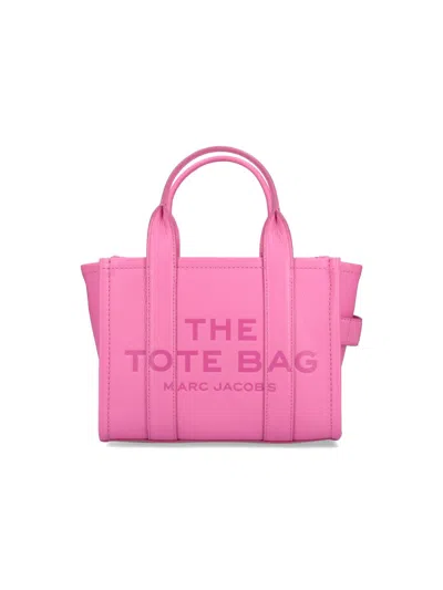 Marc Jacobs The Leather Small Tote Bag In Pink