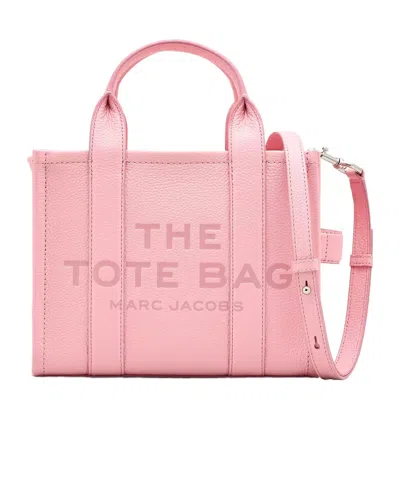 Marc Jacobs The Leather Small Tote Bag In Pink